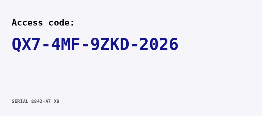 Access code OCR